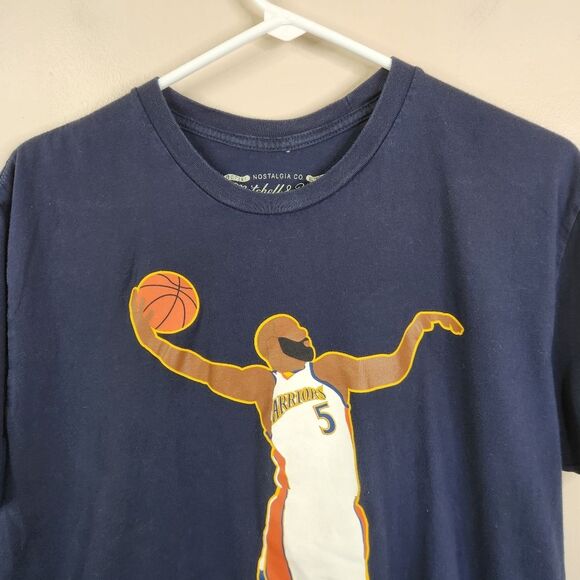 Mitchell & Ness Baron Davis Golden State Warriors 05-08 Era SS Tee Large - Picture 2 of 7